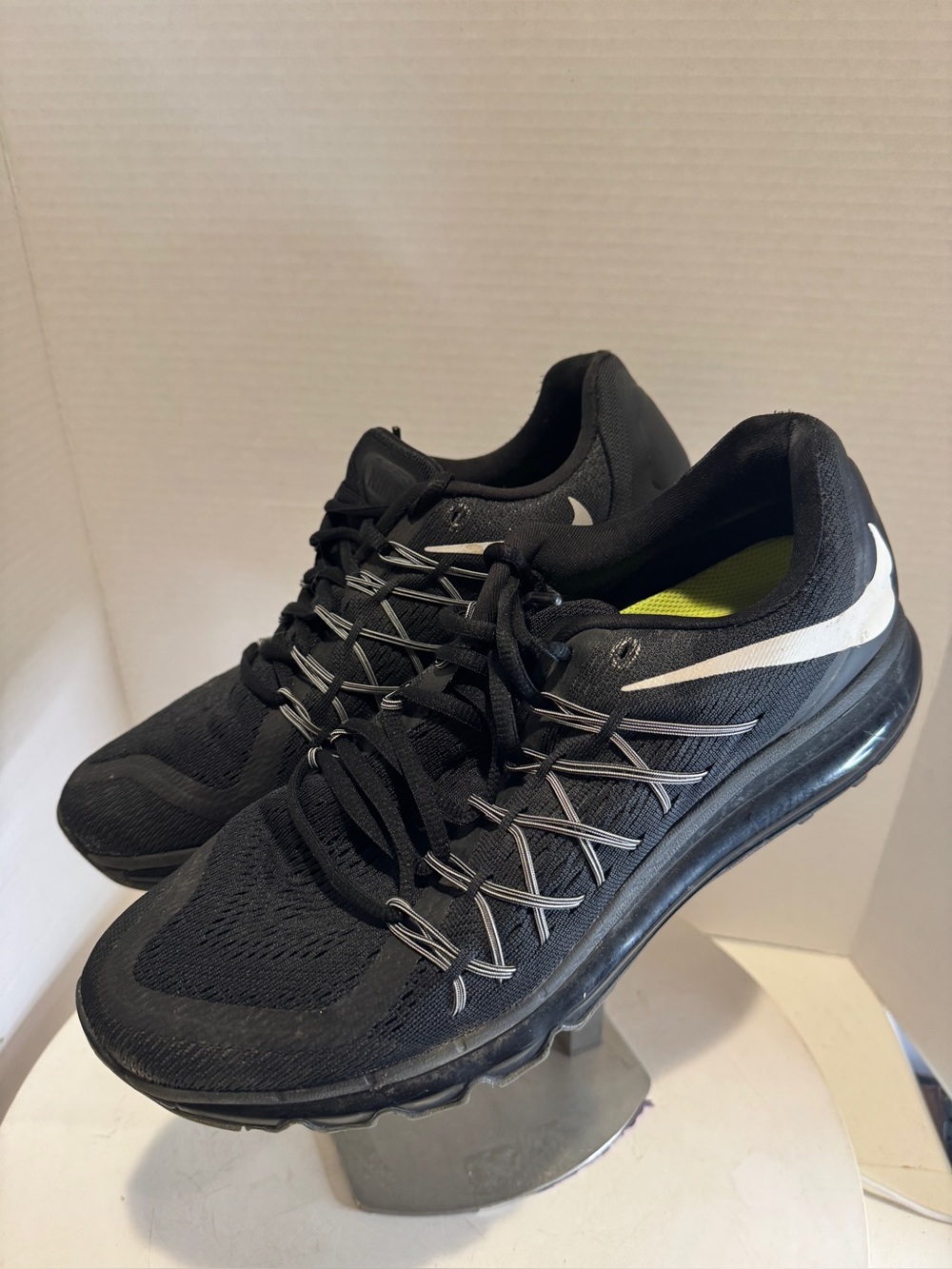 Nike Air Max 2015 Black White 698902-001 Sneaker Shoes Men's Size 10